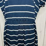 Women's Navy with White Stripes Short Photo 2