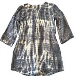 Cloth & Stone Gray White Tie-Dye Romper 3/4 Sleeve Women’s Size XS Anthropologie Photo 3