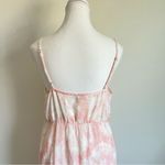 Rails Revolve  Delilah Linen Midi Dress in Peach Pink Tie Dye Size Medium Photo 7