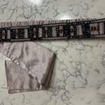 Ibisco Boho Beaded Satin Belt Size Small Purple Photo 0