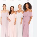 Show Me Your Mumu  Size Small Caitlin Ruffle Maxi Bridesmaid Dress Blush NWT Photo 4