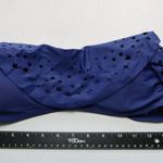 California Waves  Blue Star Eyelet Bandeau Swim  Bralette Bikini Top L Large Photo 2