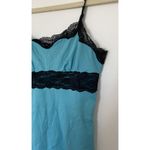 Aerie Vintage  Turquoise Adjustable Strap Lace Trim Y2K Tank Cami Sz M Photo 3