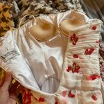 Floral chiffon beaded prom dress Red Size 2 Photo 7