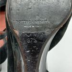 Bottega Veneta  Italian Suede Shoes Womens 37.5 (US 7.5) Black Wedge Heel Casual Photo 8