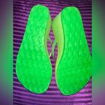 Y2K Lime Green Polo Wedge Sandals Size 7.5 Photo 9
