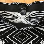 Rue 21 Black and White Stretch Knit Graphic Print Bodycon Pencil Skirt Size S Photo 3