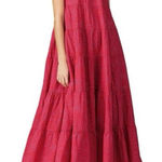 RHODE Pink Red Julia Maxi halter Dress Size XS Photo 0