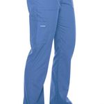 Landau Essentials Scrub Pants for Women: 9 Pockets, Modern Tailored Fit, Drawstring / Elastic Waist, Straight Leg 8380 Blue Size XXS Photo 0