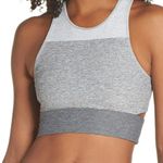 Outdoor Voices Tri-Tone Slashback Crop Top - Heathered Grey - XS Photo 1