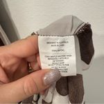 Abel the label  Chocolate Brown White One Shoulder Maxi Dress XS Photo 4