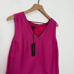 Talbots NWT Pink Dupioni Silk Cotton Blend Sheath Dress V-Neck size 12 Photo 2