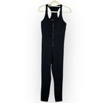 GIGI C Activewear Hunter Jumpsuit Women's Small Black Racerback Sleeveless New Photo 2