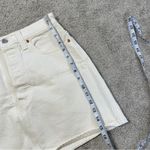 Levi's Levi’s Premium Women’s Ribcage Denim Mini Skirt Rainbow Embroidered in Ecru 29 Photo 13