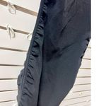 Milly Sleeveless Shirred Side Mock Neck Knit Sheath Dress Black Women's Size L Photo 3