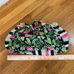 GYPSEA BLUE HANDMADE BICYCLE BASKET LINER BEACH BAG BLACK PINK FLAMINGO Photo 2