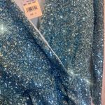Show Me Your Mumu NWT blue sequin deep v mini dress Photo 7