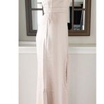 NEW Lovely High Neck Backless Maxi Dress With Slim Belt, Champagne Size 2, $242 Gold Photo 5