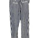 Sans Souci NWT Striped Lightweight Satin Feel Trouser Ankle Pant XL Black White Photo 4
