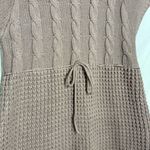 Candie's  Rose Gold Dusty Pink Sweater Dress, Tie Waist Size XL Photo 2