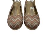 Vionic Shoes Women 8 Tan Coraline Wedge Slingback Espadrille Sandal Chevron Photo 4