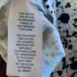 Philosophy Flat Waist Pull-On Shorts Women’s Small White w/ Black Paint Spatter Photo 3