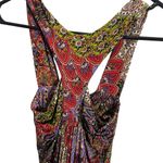 Unaluna XS Sleeveless Boho Maxi Dress Multicolor Paisley Print USA Red Photo 1