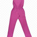Ramy Brook  Lulu One Shoulder pink silk Jumpsuit SIZE XXS Photo 2