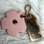 Coach  Gold Tea Rose Flower Floral Bag Charm Hang Tag Photo 1