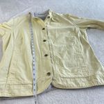 Columbia VTG  Denim Jean Jacket Womens Size L Yellow Button Up Pockets Outdoors‎ Photo 5