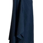 Brooks Brothers  wool blend cable knit navy poncho topper one size Photo 1