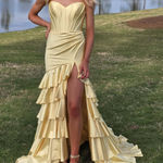 Sherri Hill Yellow Prom Gown Photo 0