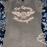 Harley Davidson Flying Wheel Barnett El Paso, TX Baby Tee 18” P2P Gray Size M Photo 0