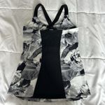 Rese Womens Small S Tropical Floral Racerback Athletic Tank Top Black USA Photo 4
