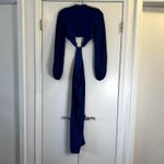 Runaway Mirage Royal Blue Long Sleeve Open Back Midi Dress XS Photo 6