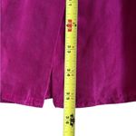 Vintage Silk Button Front Midi Skirt Magenta Pink The Limited size 12 Medium Photo 5