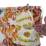 Martas Boat Waipouli Kauai Shorts Womens OS Orange Red Floral Coconut Girl Beach Size L Photo 2