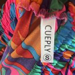 Maxi Skirt 70s Vibe High Waist Tiered Flowy Pink Photo 10