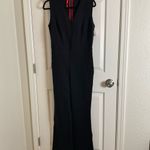Spanx NWT The Perfect Jumpsuit Black Sleeveless Shaping Tech Flare Size Medium Photo 2