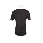 Talbots  Basic Tee Black V-neck‎ Top T-shirt SMALL Normcore Dark Girl Casual Photo 3