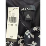 Alyx Womens Floral Flutter Short Sleeve Sheath Dress Black Size‎ 14 NWT Modest Photo 7