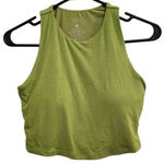 Klassy Network Green High Neck Built-in Bra Top Racerback Brami Crop Tank Medium Photo 0