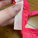Victoria's Secret Dream Angels Push Up Bright Bra Pink Lace Size 34A Rhinestones Photo 4