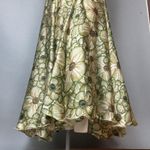 Indian Dress Rhinestones Floral Size XL Green Ruched Top Maxi Floral Embellished Photo 7