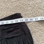 Ramy Brook  Jessy Black Midi Shirred Asymmetrical Front Side Skirt Size 4 Photo 13