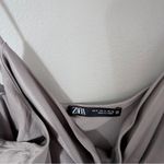 ZARA NWOT  Satin Rhinestone Strap Dress Photo 7