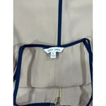 Naked Zebra Size L Womens Tank Top Blouse Shirt Beige Sleeveless Keyhole Layered Photo 5