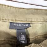 Lane Bryant  Plus Size 20 Jeans Olive‎ Green Patchwork Distressed Skinny 105 Photo 2