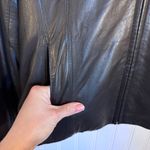 Siena 100% Leather Black Jacket Full Zip High Neck Lined Women’s Size Medium Photo 4