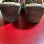 Woven Leather Mule Slides Womens 8 Sage Green Slip Photo 4